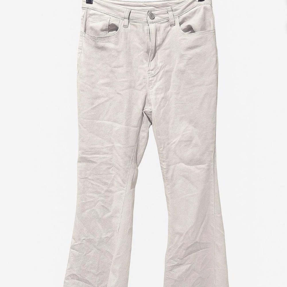 Women's white flare jeans